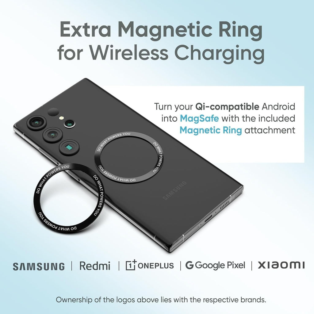 10000mAh MagSafe Wireless Power Bank – 22.5W Fast Charging with Strong Magnetic Lock for iPhone 12 & Above, Android & Qi Devices