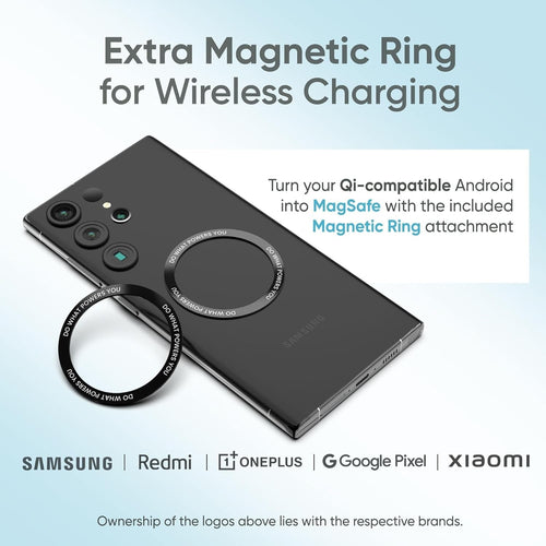 10000mAh MagSafe Wireless Power Bank – 22.5W Fast Charging with Strong Magnetic Lock for iPhone 12 & Above, Android & Qi Devices