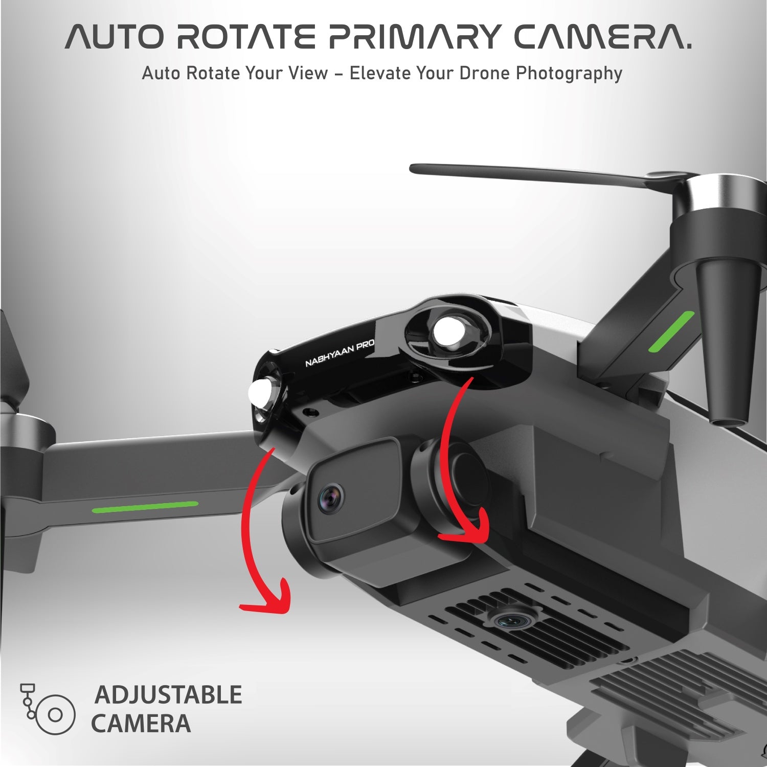 FalconEdge PRO Drone 1080 WHITE | BRUSHLESS Motor | WiFi HD 1080P + 720 P FPV Dual Camera Drone