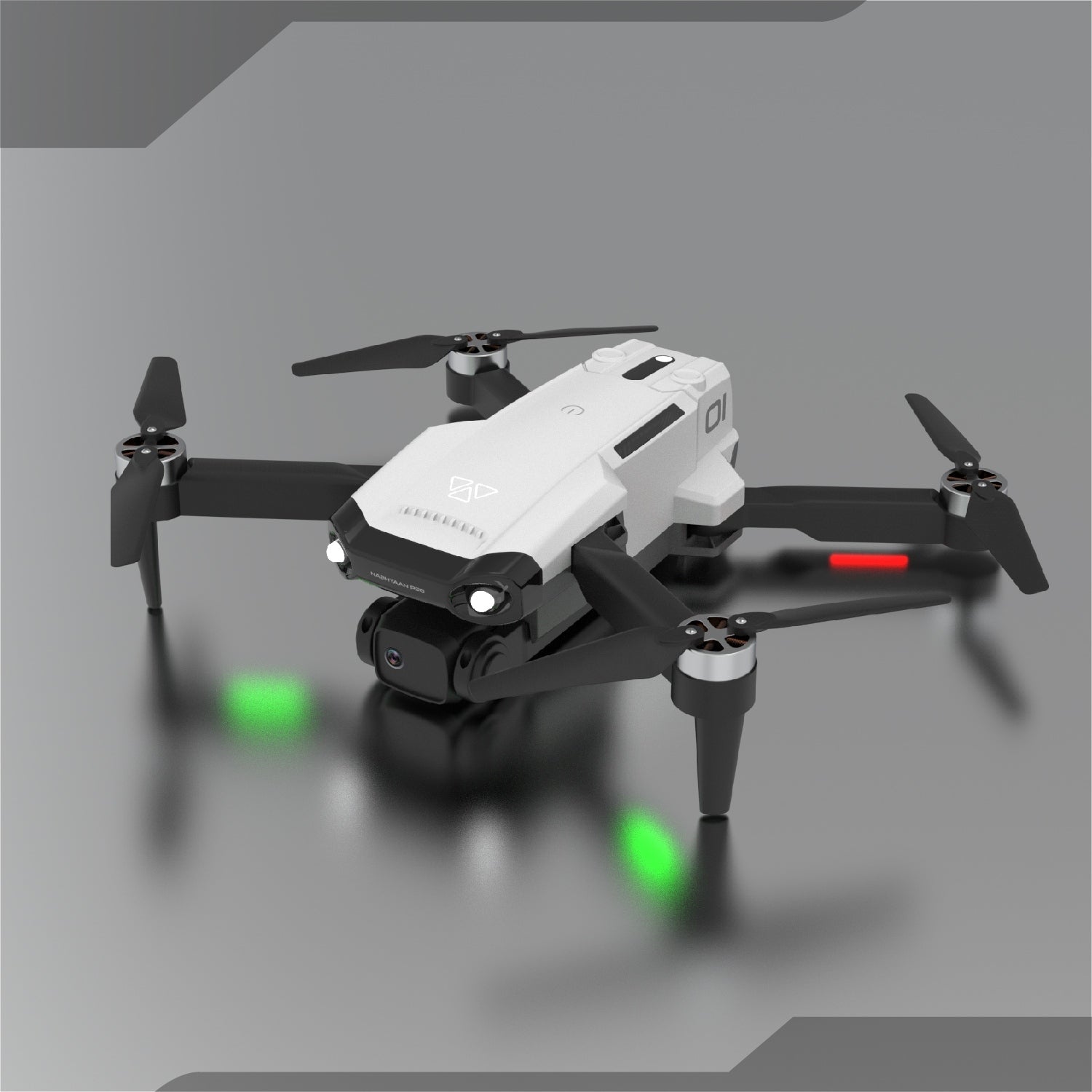 FalconEdge PRO Drone 1080 WHITE | BRUSHLESS Motor | WiFi HD 1080P + 720 P FPV Dual Camera Drone